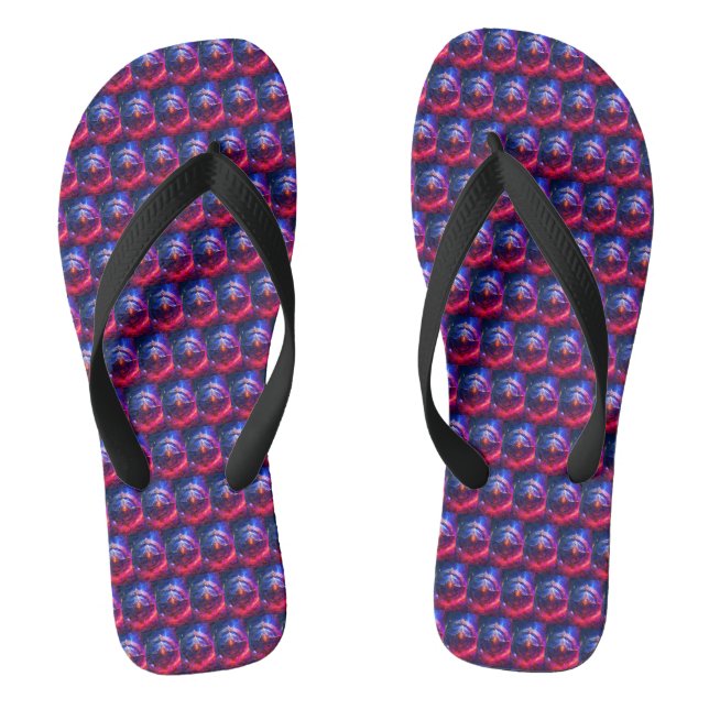Mystic Legends: Vibrant Magic Leggings Flip Flops (Footbed)