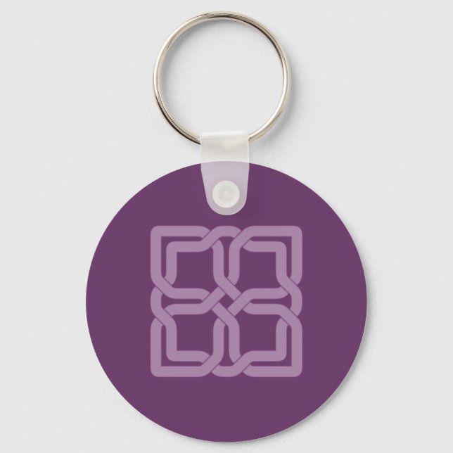 Mystic Lilac celtic knot Key Ring (Front)