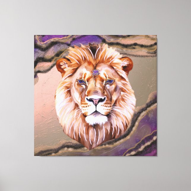 Mystic Lion 2 Canvas Print (Front)