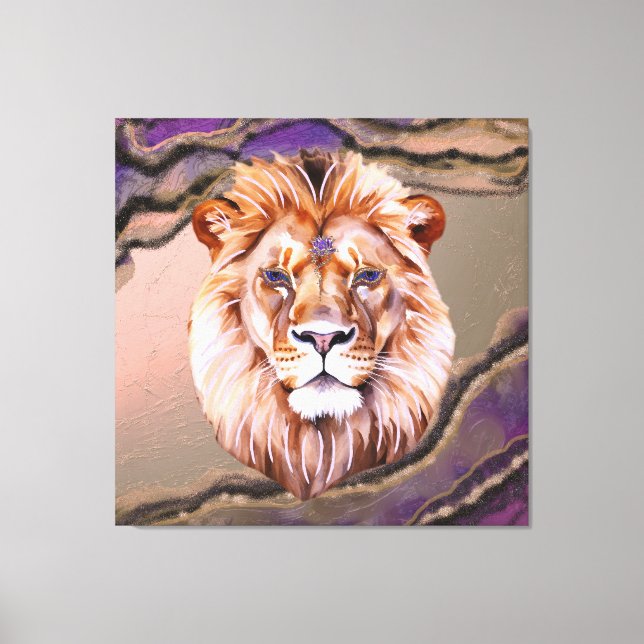 Mystic Lion 2 Canvas Print (Front)