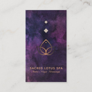 *~* Mystic Lotus Sacred Geometry Alchemy Shaman Business Card