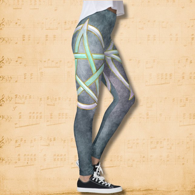 Mystic Lustre: Opal Pentagram Leggings (Creator Uploaded)
