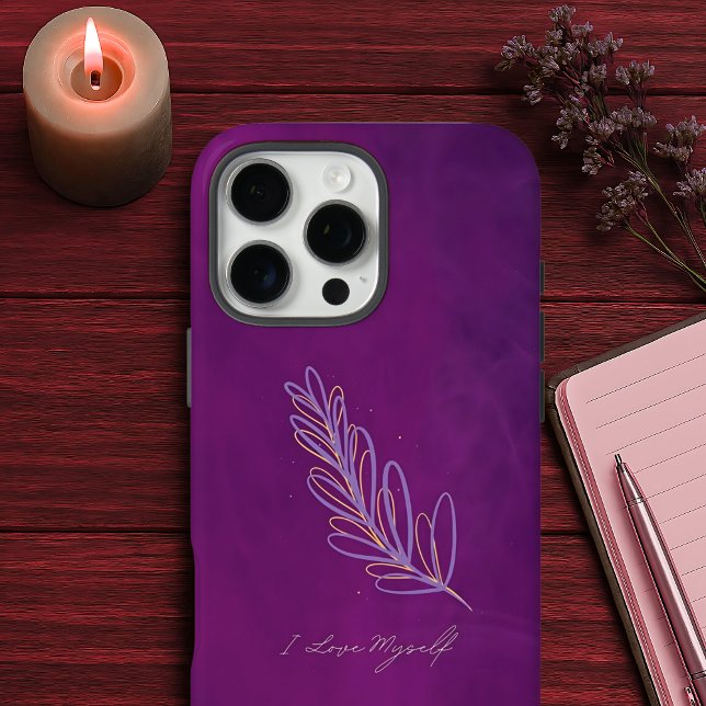 Mystic Magenta I Love Myself SelfWorth Affirmation Case-Mate iPhone Case (Creator Uploaded)