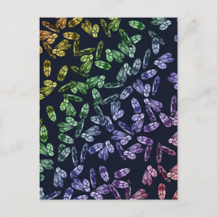 Mystic Magick Rainbow Crystals Witchy Wiccan Art Postcard