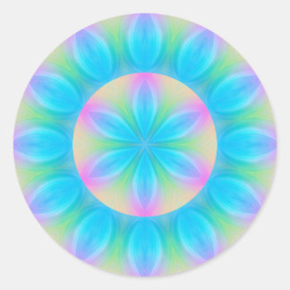 Mystic mandala symbol classic round sticker