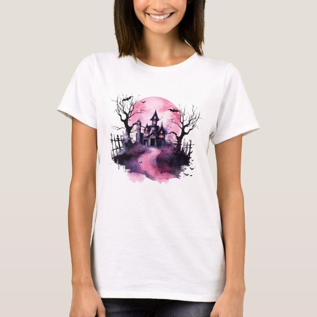 Mystic Mansion: Haunted Art & Home Decor T-Shirt (Front)