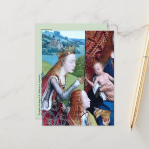 Mystic Marriage of St. Catherine of Alexandria Postcard