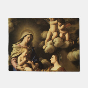 Mystic Marriage of St. Catherine - Sassoferrato Doormat