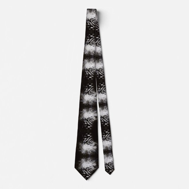 Mystic mask with time spirals tie (Front)