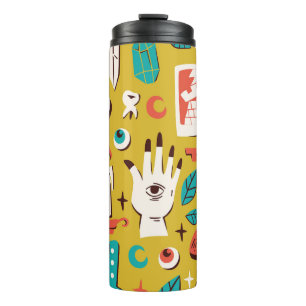 Mystic Melange: Occult Seamless Elements Thermal Tumbler