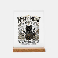 Mystic Meow Cat Witchy Mystic Apothecary Cat Vinta