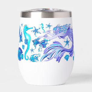 Mystic Mermaid Fairy Purple Creature Ceramic Tile