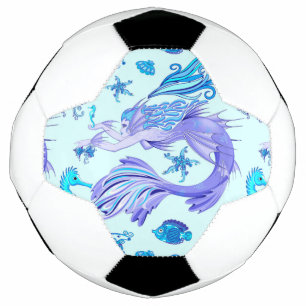 Mystic Mermaid Fairy Purple Creature Ceramic Tile Football