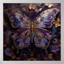 Mystic Metamorphosis - 3D Butterfly Modern Art