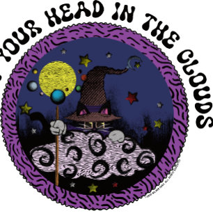 Mystic Mew The Magical Cat Head In The Clouds Tri-Blend Shirt