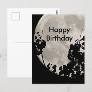 Mystic moon birthday postcard