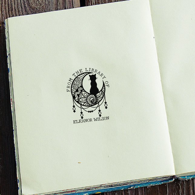 Mystic Moon Cat From the Library Of Rubber Stamp (Creator Uploaded)