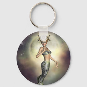 Mystic Moon Mermaid Key Ring