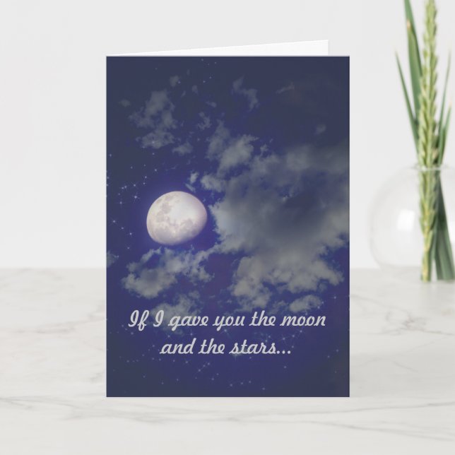 Mystic Moon Valentine Card (Front)