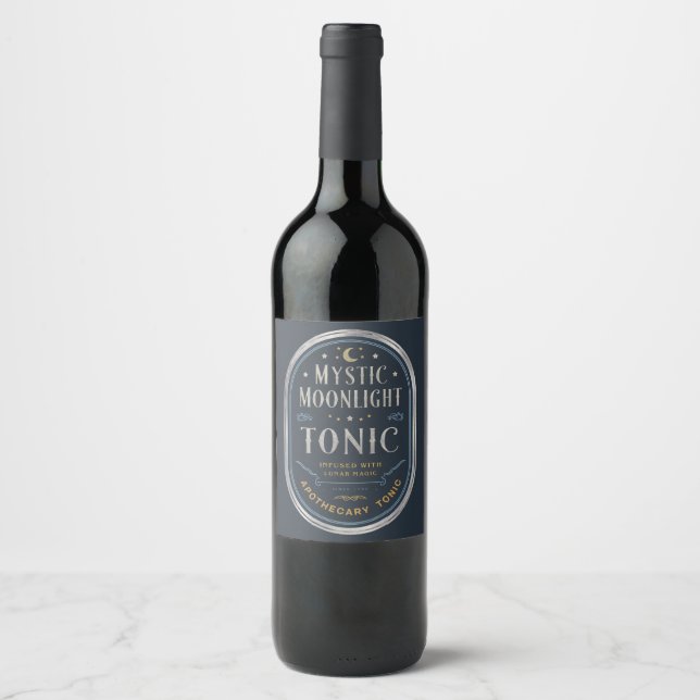 Mystic Moonlight Tonic Wine Label (Front)