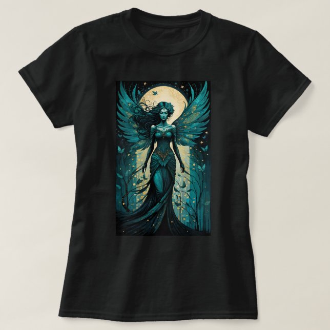 Mystic Moonlit Fae T-Shirt (Design Front)