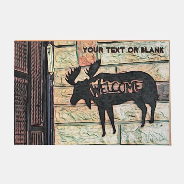 Mystic Moose  - Welcome Doormat (Front)