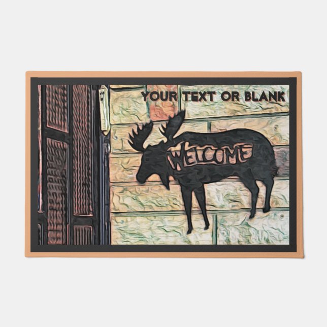Mystic Moose  - Welcome Doormat (Front)