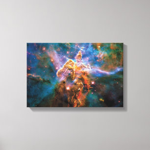 Mystic Mountain Carina Nebula Hubble Space Photo Canvas Print