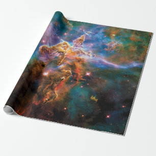 Mystic Mountain Carina Nebula Hubble Space Photo Wrapping Paper
