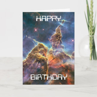 mystic mountain, hubble image birthday card