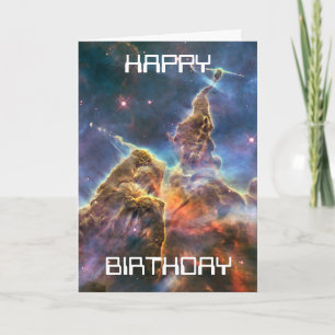 mystic mountain, hubble image birthday card