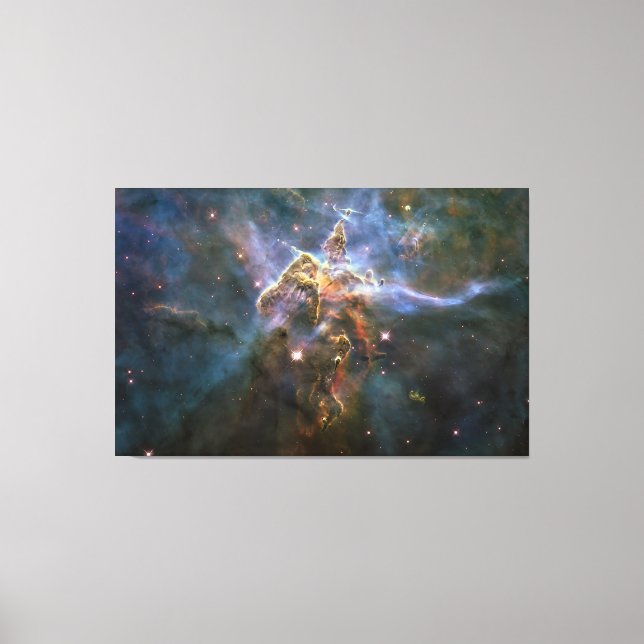 Mystic Mountain in Carina Nebula Hubble Space Canvas Print (Front)