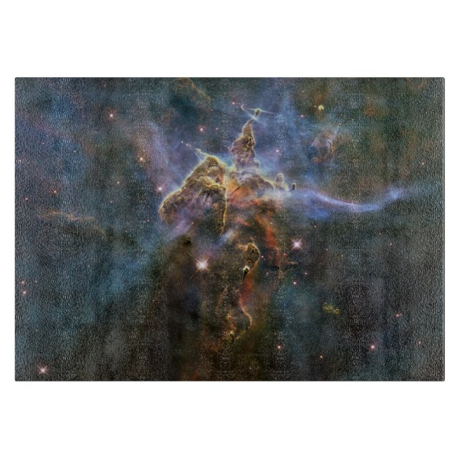 Mystic Mountain in Carina Nebula Hubble Space Cutting Board (Front)