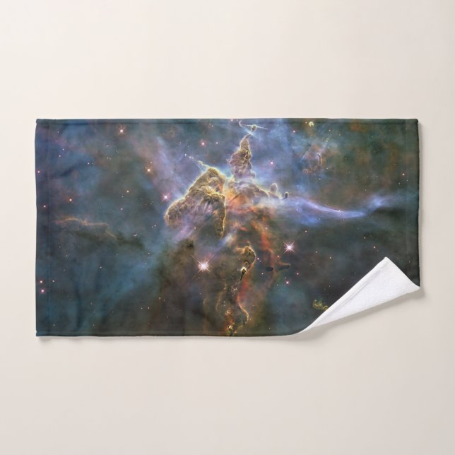 Mystic Mountain in Carina Nebula Hubble Space Hand Towel (Hand Towel)