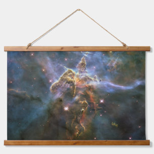Mystic Mountain in Carina Nebula Hubble Space Hanging Tapestry