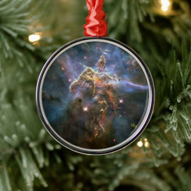 Mystic Mountain in Carina Nebula Hubble Space Metal Tree Decoration (Tree)