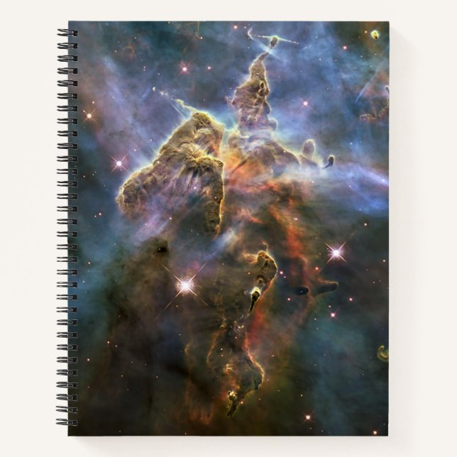 Mystic Mountain in Carina Nebula Hubble Space Notebook (Front)