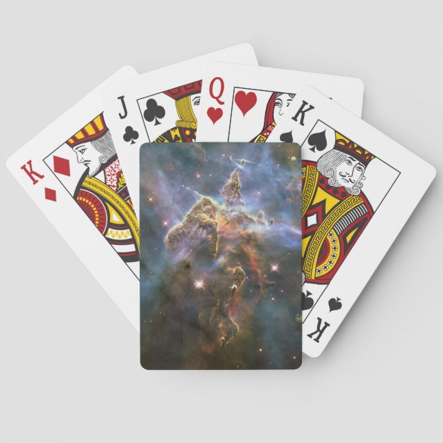 Mystic Mountain in Carina Nebula Hubble Space Playing Cards (Back)
