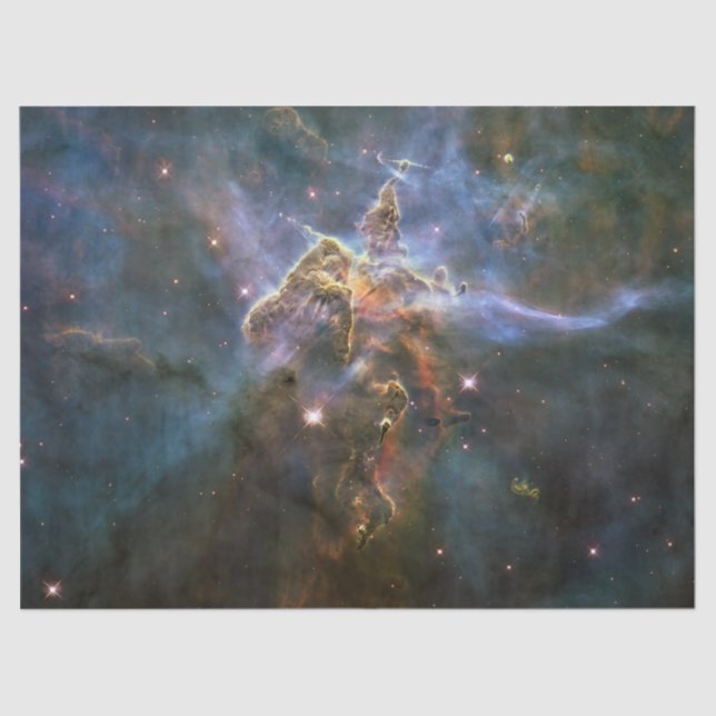 Mystic Mountain in Carina Nebula Hubble Space Tissue Paper (Front)