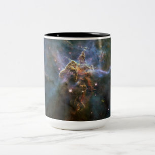 Mystic Mountain in Carina Nebula Hubble Space Two-Tone Coffee Mug