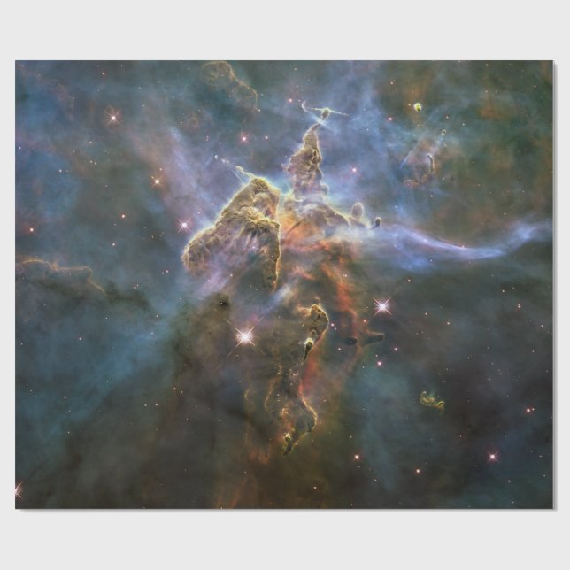 Mystic Mountain in Carina Nebula Hubble Space Wrapping Paper (Flat)