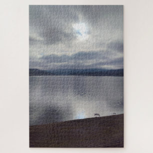 Mystic Mountain Lake Landscape Jigsaw Puzzle
