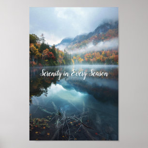Mystic Mountain Reflections Poster