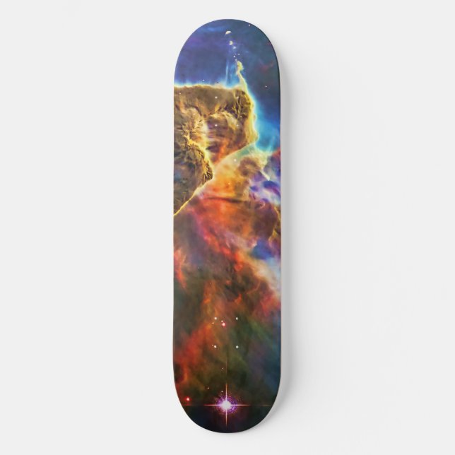 Mystic Mountains - Carina Nebula Skateboard (Front)