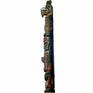 Mystic Native American Totem Pole Sculpted Gift Photo Sculpture Magnet