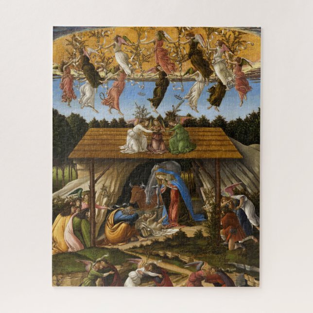 Mystic Nativity, 1500 by Sandro Botticelli Jigsaw Puzzle (Vertical)