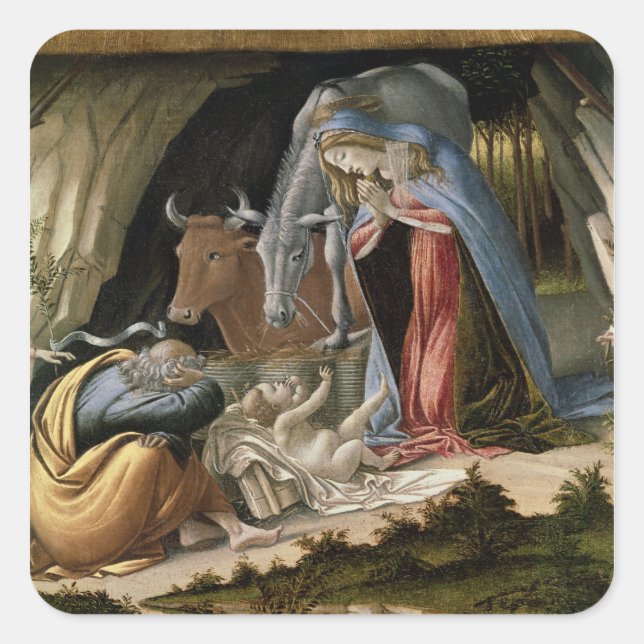 Mystic Nativity, 1500 Square Sticker (Front)