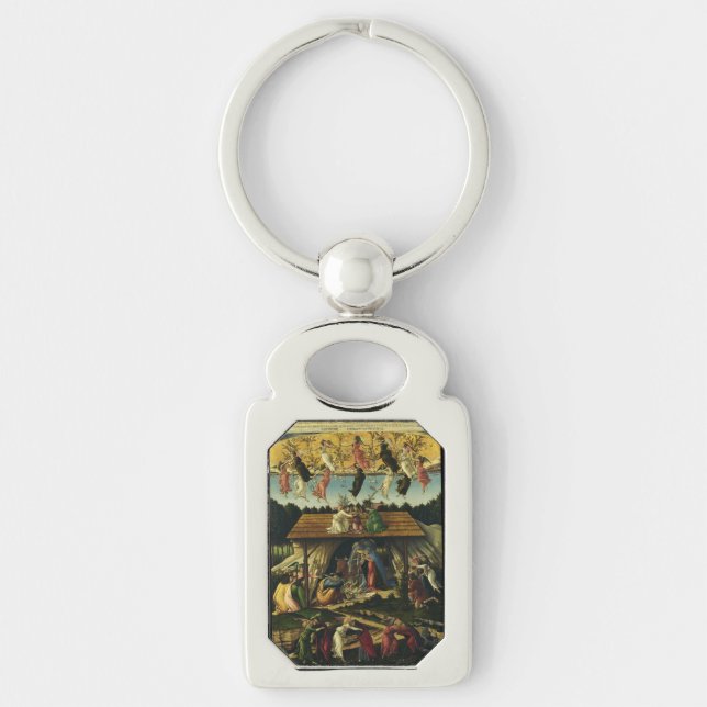 Mystic Nativity by Sandro Botticelli  Key Ring (Front)