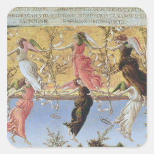 Mystic Nativity Square Sticker