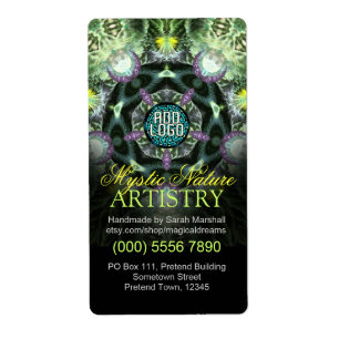 Mystic Nature Artistry Product Sticker Label